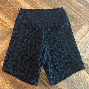 Balance Athletica / Vitality Velvet Leopard Biker Shorts